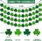 16in St Patricks Day Party Decorations Balloons-Classic Shamrocks Green LETS GET LUCKED UP St Patricks day Inflatables Lucky Irish Balloons Decor Saint Patricks Day&Green party Decorations